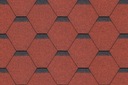 Gont bitumiczny MIDA Sonata Hexagonal czerwony