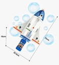 Raketa astronaut výroba mydlových bublín FH102 Farba viacfarebná