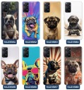 Чехол для Xiaomi Redmi Note 11 Pro с узорами «Мопс» и «Английский французский бульдог»