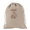 Льняной мешок для лука 100% лен РУЧНАЯ РАБОТА