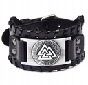 КОЖАНЫЙ БРАСЛЕТ скандинавских викингов VALKNUT RUNES
