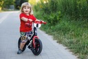Беговел детский, с возможностью катания, колеса с подсветкой, 12-дюймовый синий Player Qplay
