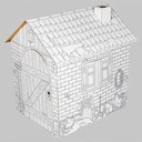 Картонный домик Tektorado из картона для покраски фермы