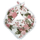 ЛЕГКАЯ шапка и шарф для девочек с помпонами весна осень ХЛОПОК 48-50