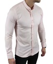 Slim fit košeľa so stojačikom ružová EGO01 - S Veľkosť S