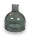 Стеклянная ваза голубая (PETROL) 9x8 см ваза