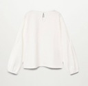 MANGO bluzka z długimi rękawami z ażurami 110 Kolor biały