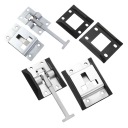 4 STUFF SILVER ZATRZASKI DO DOOR TRAILERS LATWY INSTALLATION POWERFUL TRZYMANIE  photo 8