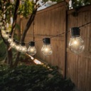 Садовая светодиодная солнечная гирлянда с 10 светодиодными лампочками