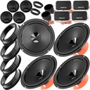 GŁOŚNIKI SAMOCHODOWE HERTZ 165MM SYSTEM DO VW PASSAT B5 POLO 4 PRZÓD + TYŁ