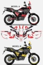 Изготовление наклейки Yamaha XT 660 Z TENERE 2008 - 2016 RACING BLACK ЛЕГКО