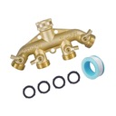 Разветвитель садового шланга, соединительный кран с резьбой 3/4 дюйма