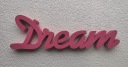 Комбинированная надпись Dream-dream 3D украшение 12х38см
