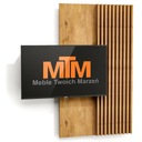 ПОЛОСЫ НА НАСТЕННОЙ ДОСКЕ 80Х138 СТЕНА ДЛЯ ТЕЛЕВИЗОРА ДУБ ЛАНСЕЛОТ + ДУБ ЛАНСЕЛОТ