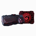 НАБОР 3 в 1 КОВРИК ДЛЯ КЛАВИАТУРЫ И МЫШИ MARVO KM400