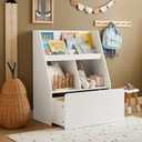 Полка-шкаф для книг и украшений для хранения детских игрушек KMB83-W