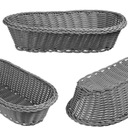 ХЛЕБНАЯ КОРЗИНА, ХЛЕБ, СТОЛ, СТОЛОВЫЕ ПРИБОРЫ, ОБЯЗАТЕЛЬНАЯ СЕРАЯ КОРЗИНА