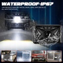 HEADLIGHT CAR PROSTOKATNY HEADLIGHT Z SWIATLAMI DROGOWYMI TRANSFER  photo 8
