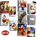 BILECIK ZAWIESZKA PRZYWIESZKA ETYKIETA DO PREZENTU ŚWIĘTA MIX WZORÓW 25szt