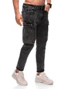 Pánske cargo džínsové nohavice 1410P grafitové 29 Značka Edoti