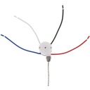 h-Pull Chain 3-скоростной 4-проводной потолочный вентилятор