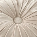 Dekoračný plisovaný vankúš velúr okrúhly béžový 35 cm NOVINKA Kód výrobcu poduszka 1