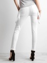 Damskie spodnie jeansowe białe 40/L Cechy dodatkowe brak