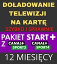 ПОПОЛНЕНИЕ ТНК СТАРТ+ CANAL+ ПАКЕТ СПОРТ 3/4 12м