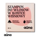 SZAMPON DO WŁOSÓW W KOSTCE WIŚNIOWY BEZ SLS 80 g EKOLOGICZNY AUNA VEGAN