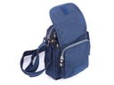 Malá ľahká pánska kabelka cez rameno cestovná poštárka tmavo modrá Dominujúca farba modrá