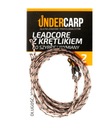Under Carp - leadcore z krętlikiem do szybkiej wymiany 45 lbs / 100 cm brąz Marka Undercarp
