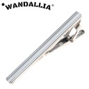 Зажим для галстука WANDALLIA SP-KR-103 Серебристый Бизнес Классик, длина 6см