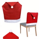 Чехлы на СТУЛЬЯ Шапка Санты РОЖДЕСТВЕНСКИЙ ОРНАМЕНТ-ЧЕХОЛ РОЖДЕСТВЕНСКИЙ ОРНАМЕНТ