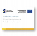 Tablica UNIJNA Druk UV Dofinansowanie Wzór Aktualny A3 Fundusze Europejskie