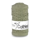 Нитка плетеная макраме ColiNea 100% хлопок, 3мм 100м, оливковая