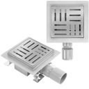 КВАДРАТНАЯ ЛИНЕЙНАЯ СЛИВНАЯ РЕШЕТКА REA CROSS 150X150