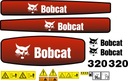 НАКЛЕЙКИ НА МИНИ-ЭКСКАВАТОР BOBCAT 320 + ИНСТРУМЕНТЫ ДЛЯ ОБСЛУЖИВАНИЯ