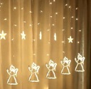 ГИРЛЯНДЫ АНГЕЛЫ ДЛЯ ЗАНАВЕС РОЖДЕСТВЕНСКИЕ СВЕТИЛЬНИКИ