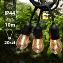 Садовые гирлянды 10M 22X E27 Светодиодная лампа + водонепроницаемый кабель