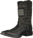 MĘSKIE BUTY KOWBOJKI ARIAT SPORT PATRIOT r.45 K. CZARNY WZÓR MORO