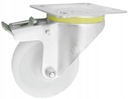КОЛЕСО ПОЛИАМИД 80 мм ПОВОРОТНОЕ С ЗАМКОМ, тормоз с поворотным основанием