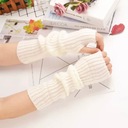 Women Knitted Arm Warmers Gloves Soft Wool Arm Sleeve Long Fingerless Stan opakowania oryginalne