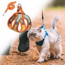 Postroj a vodítko pre mačky oranžovo-zelené Značka Kgedon