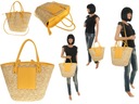 Элегантная женская сумка-мессенджер, соломенная корзина, 18041 Желтый