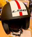 CASCO LS2 OF599 SPITFIRE INKY MATT BLACK WHITE XL 