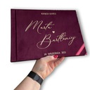 Велюровые карты для гостей, черные, 140 страниц.