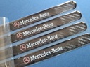 Защитные наклейки на ручки дверей Mercedes Carbon