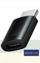 Адаптер Samsung micro USB Type C черный