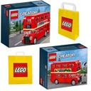 LEGO Creator 40220 Лондонский автобус, двухэтажный классический автобус, сумка для кубиков 7+