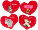 Poduszka Serce Miś Koty Pies Słoń 30cm WALENTYNKI